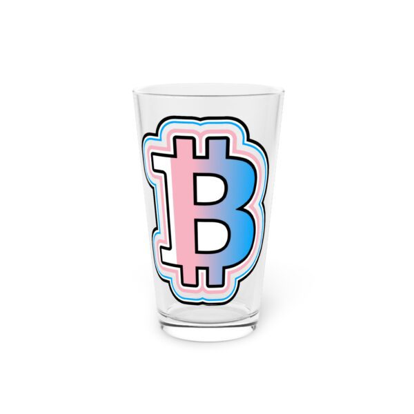 Bitcoin Pint Glass, 16oz