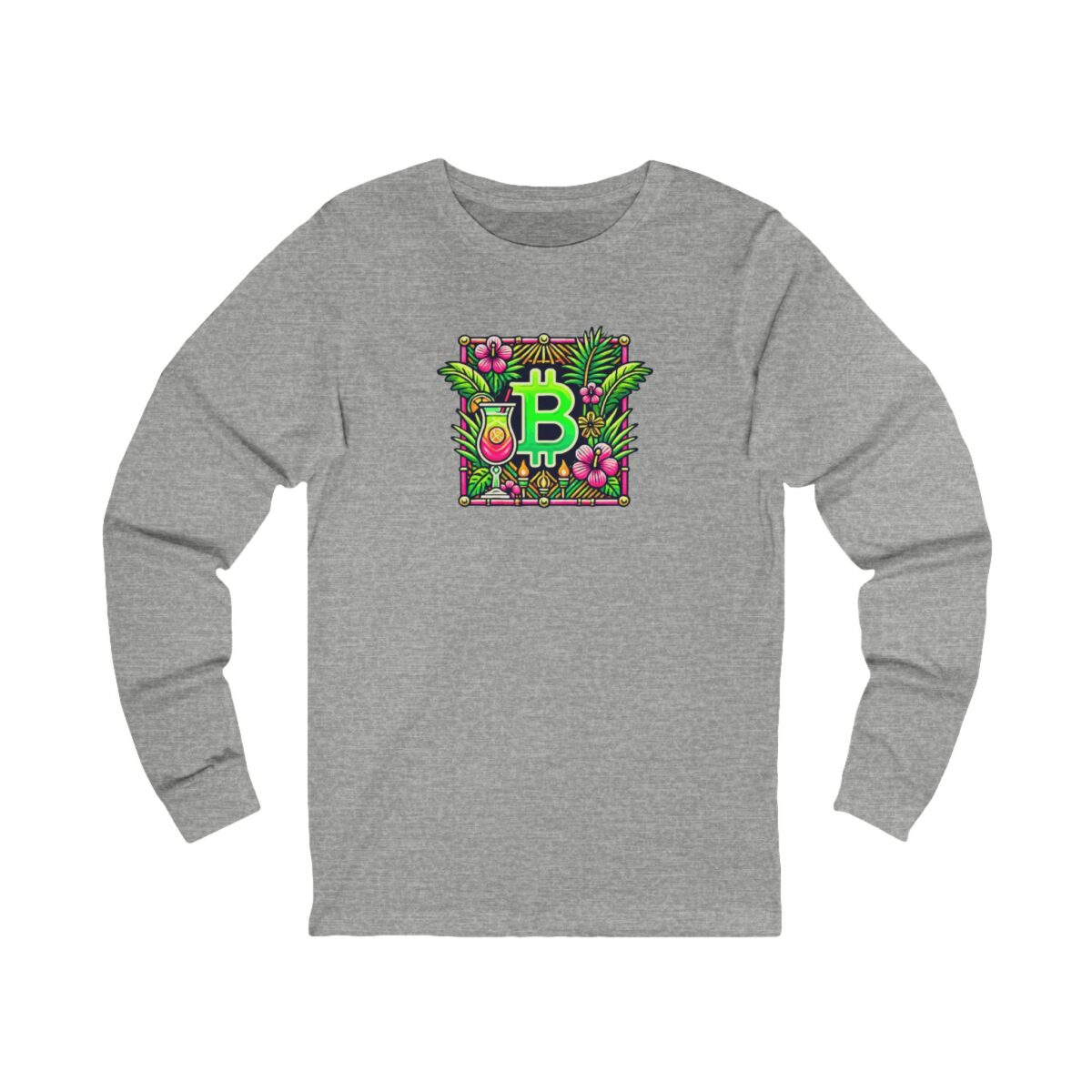 Bitcoin Miami Unisex Jersey Long Sleeve Tee 4 - Image 19