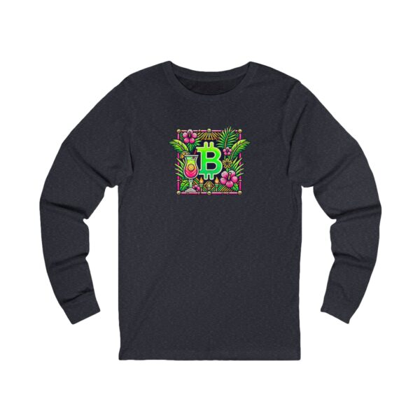 Bitcoin Miami Unisex Jersey Long Sleeve Tee 4