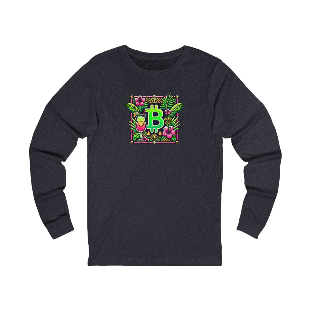 Bitcoin Miami Unisex Jersey Long Sleeve Tee 4
