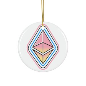 Ethereum Ceramic Ornament, 4 Shapes