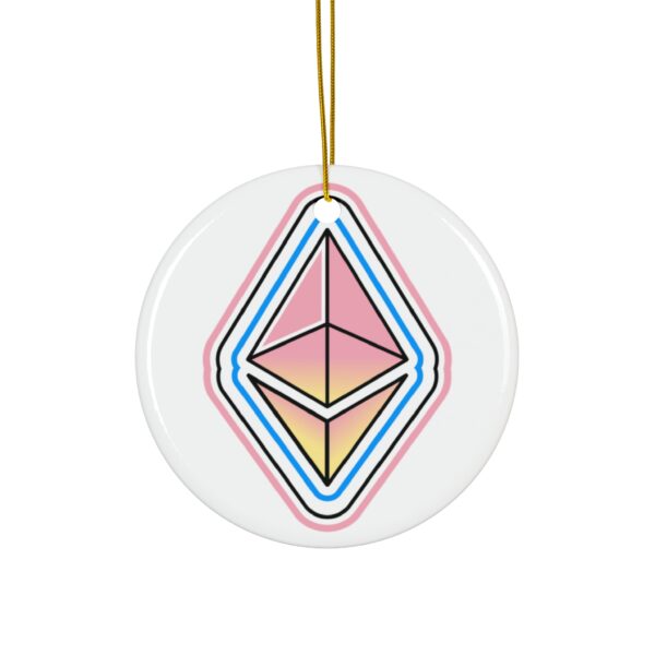 Ethereum Ceramic Ornament, 4 Shapes