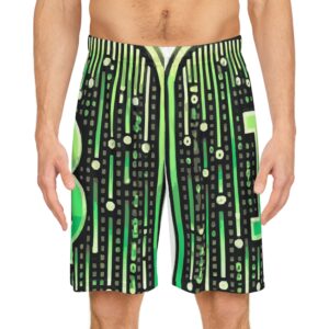 Bitcoin Matrix Basketball Shorts 1