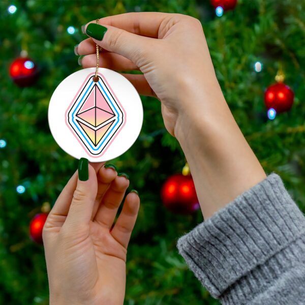 Ethereum Ceramic Ornament, 4 Shapes - Image 3