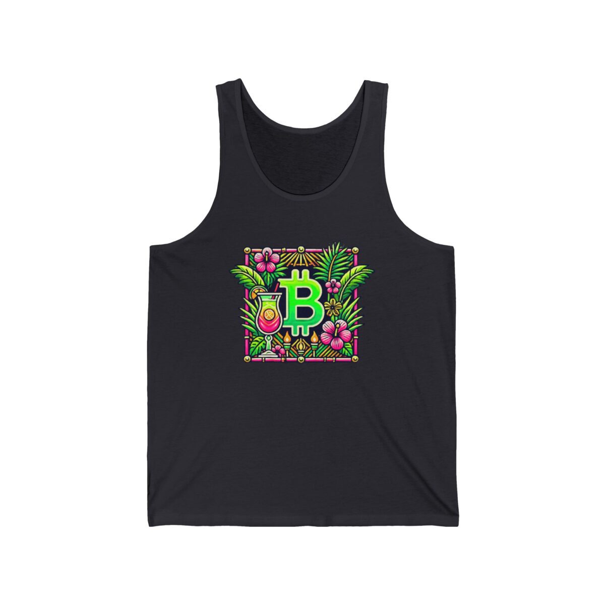 Bitcoin Miami Unisex Jersey Tank 4 - Image 7