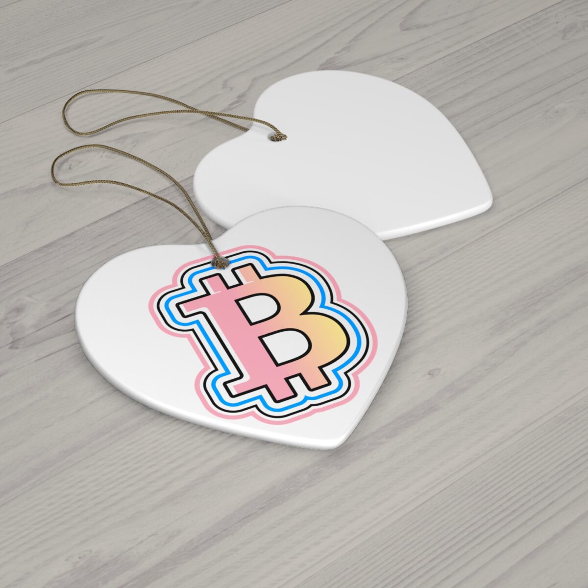 Bitcoin Ceramic Ornament, 4 Shapes - Image 8