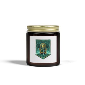 Bitcoin Matrix Scented Candles, Coconut Apricot Wax (4oz, 9oz) 4