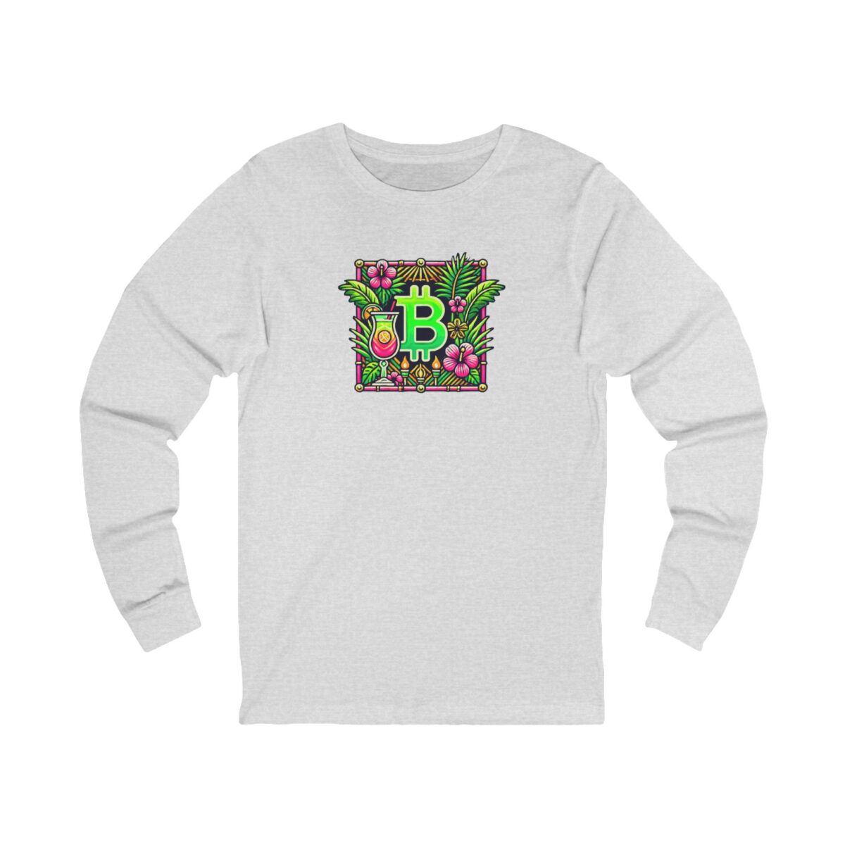 Bitcoin Miami Unisex Jersey Long Sleeve Tee 4 - Image 5