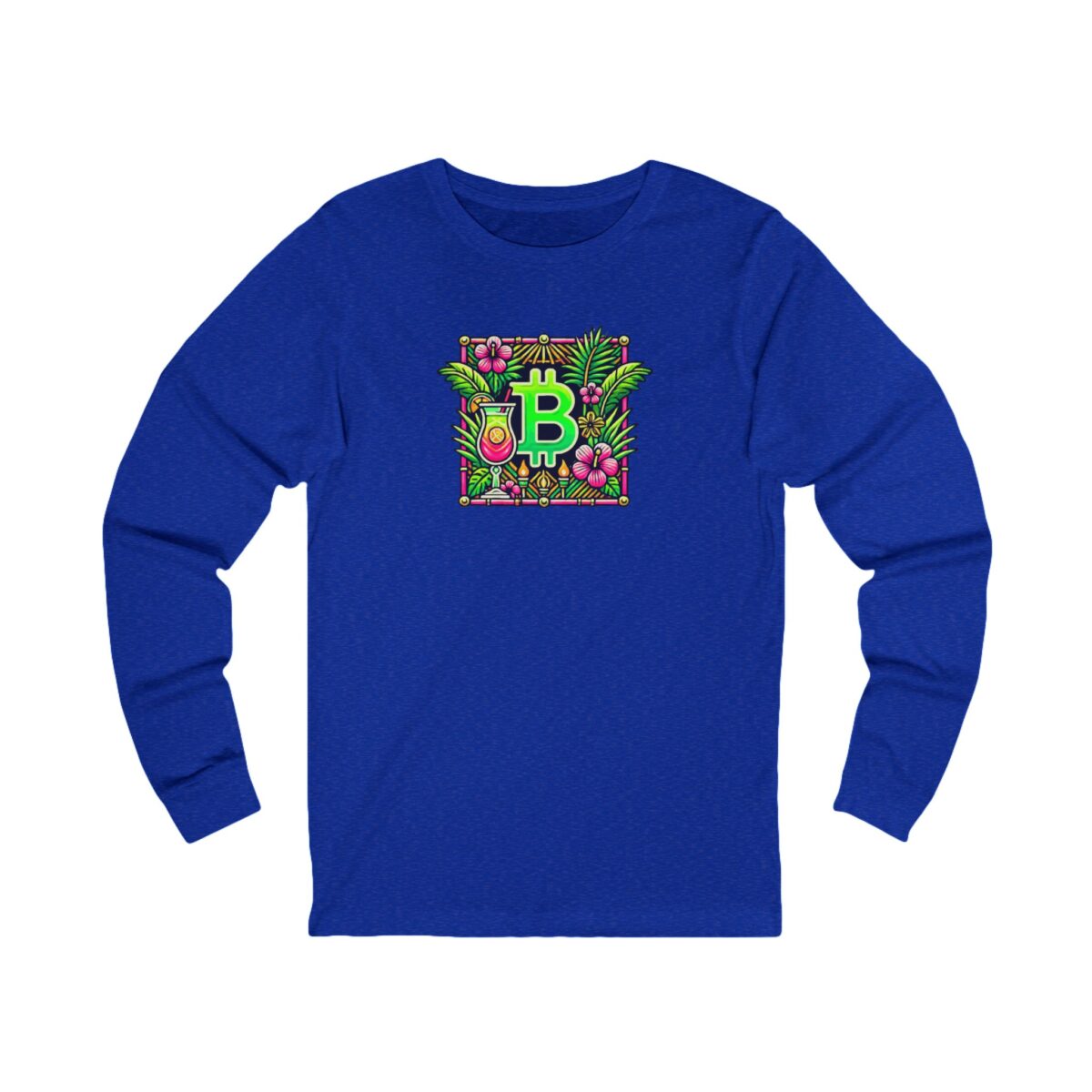 Bitcoin Miami Unisex Jersey Long Sleeve Tee 4 - Image 25