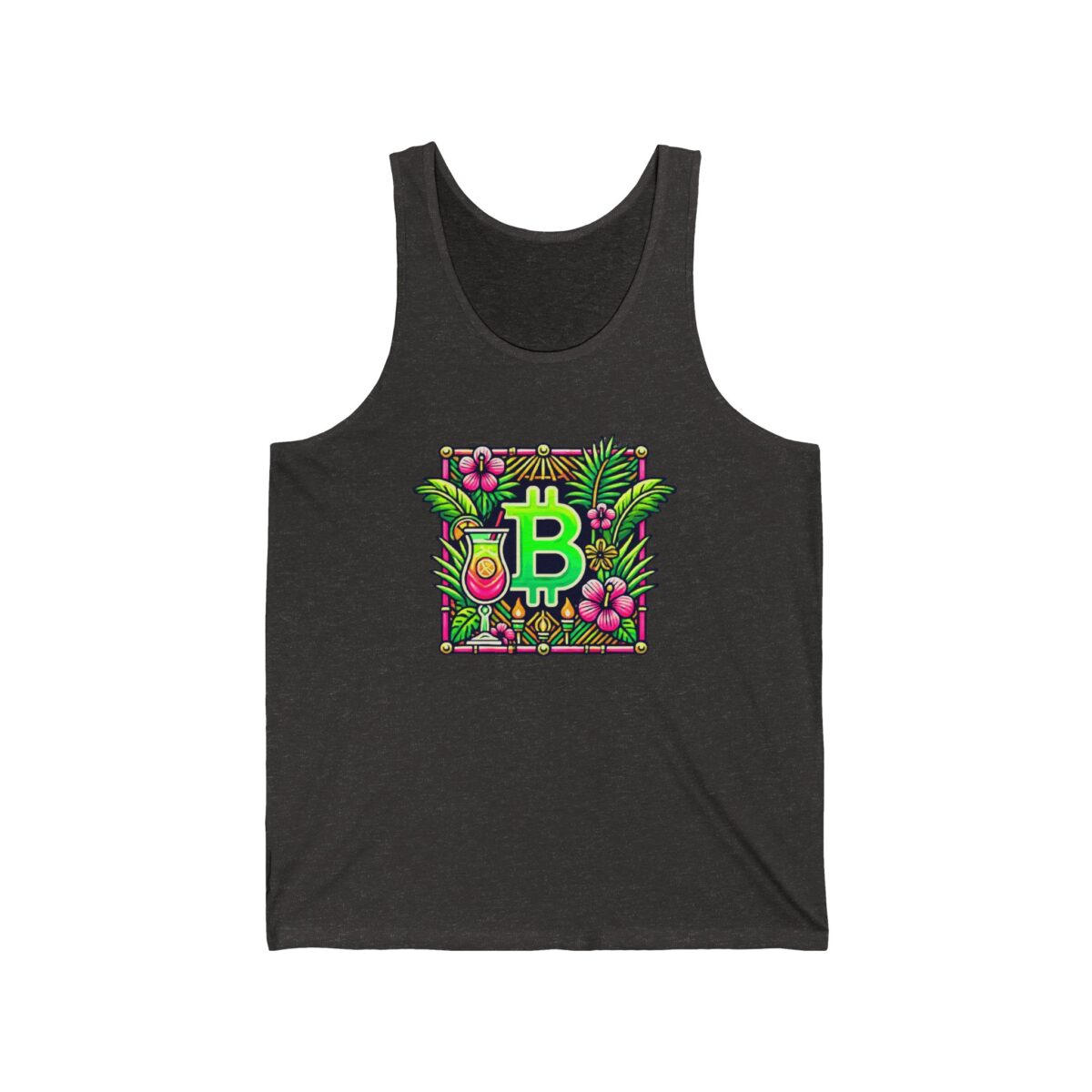 Bitcoin Miami Unisex Jersey Tank 4 - Image 5