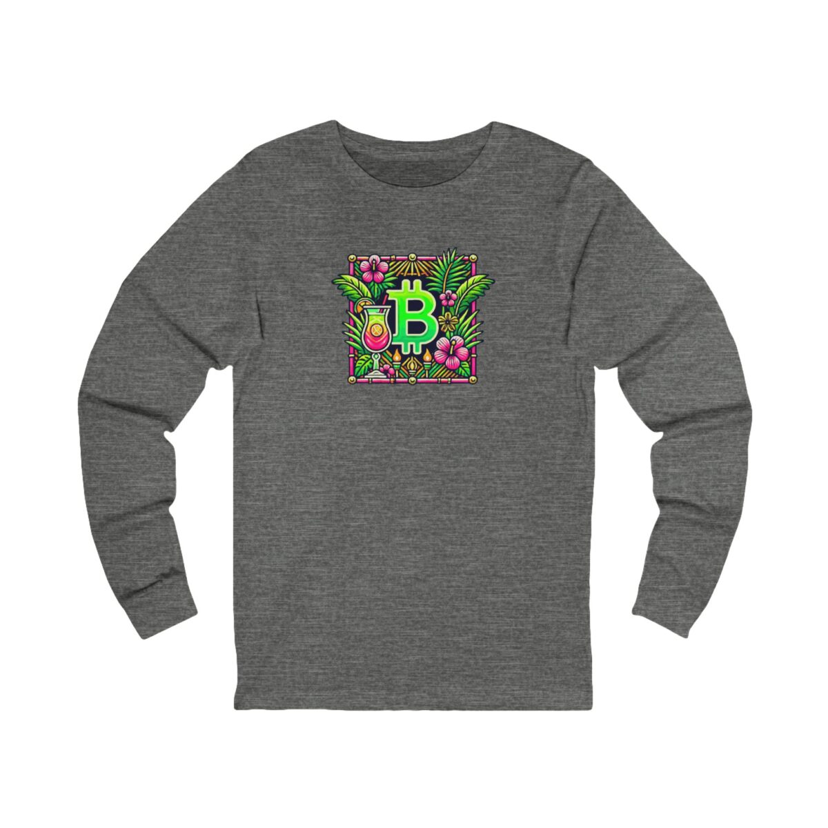 Bitcoin Miami Unisex Jersey Long Sleeve Tee 4 - Image 7