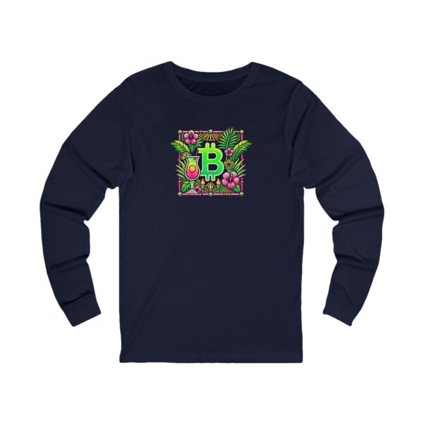Bitcoin Miami Unisex Jersey Long Sleeve Tee 4 - Image 27