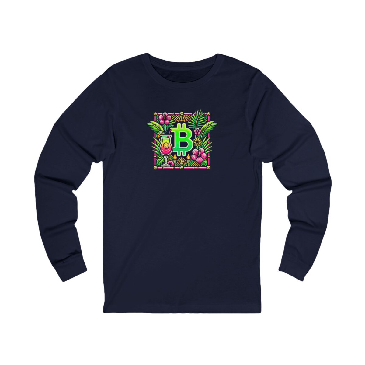 Bitcoin Miami Unisex Jersey Long Sleeve Tee 4 - Image 27