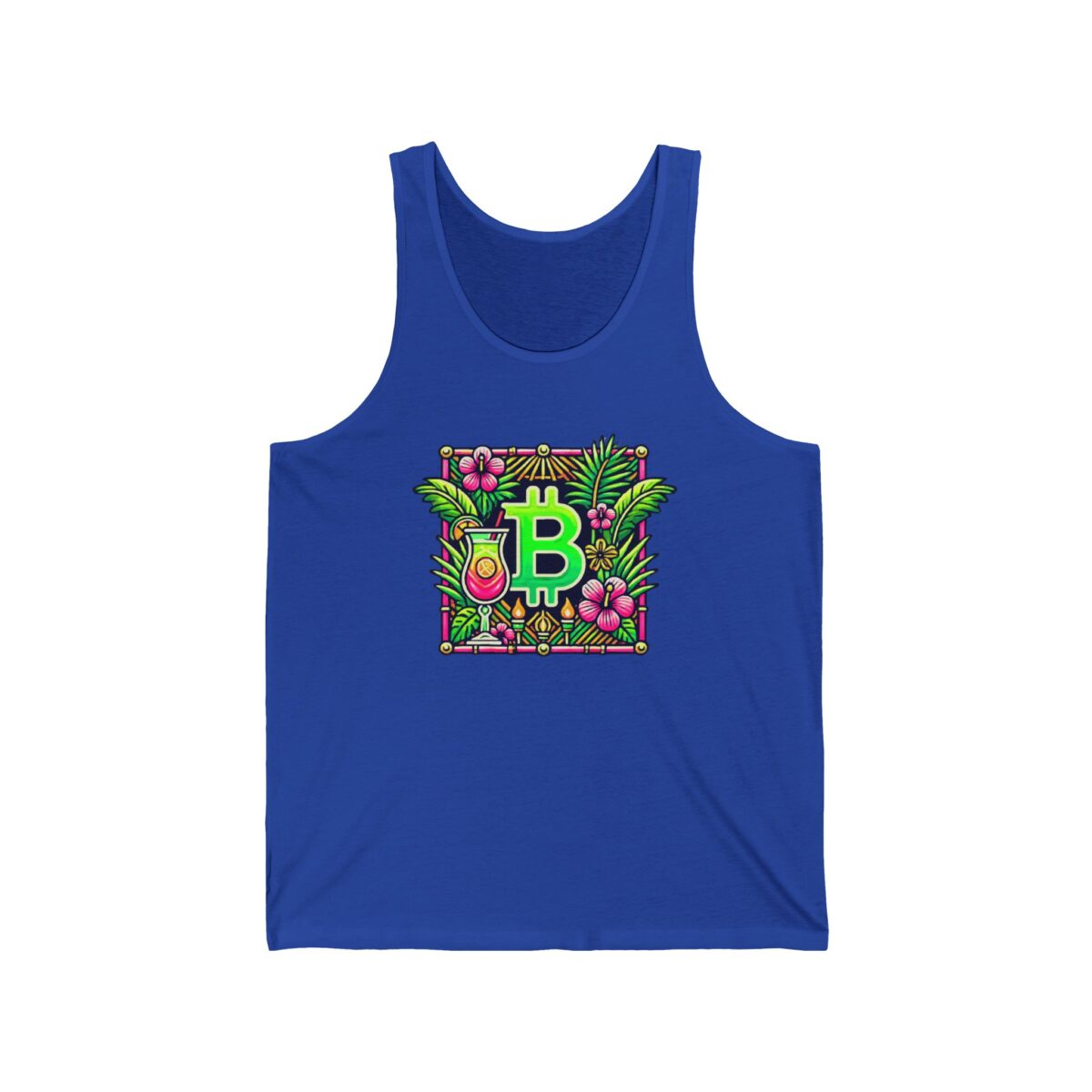 Bitcoin Miami Unisex Jersey Tank 4 - Image 17