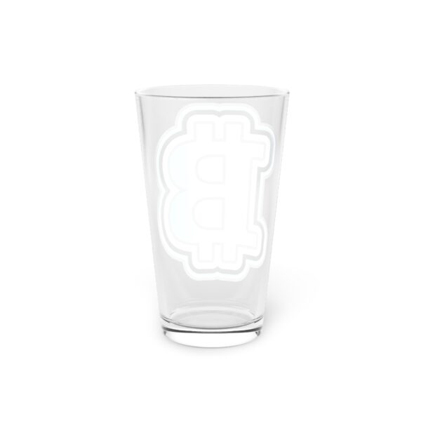 Bitcoin Pint Glass, 16oz - Image 4
