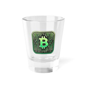 Bitcoin Matrix 1 Shot Glass, 1.5oz