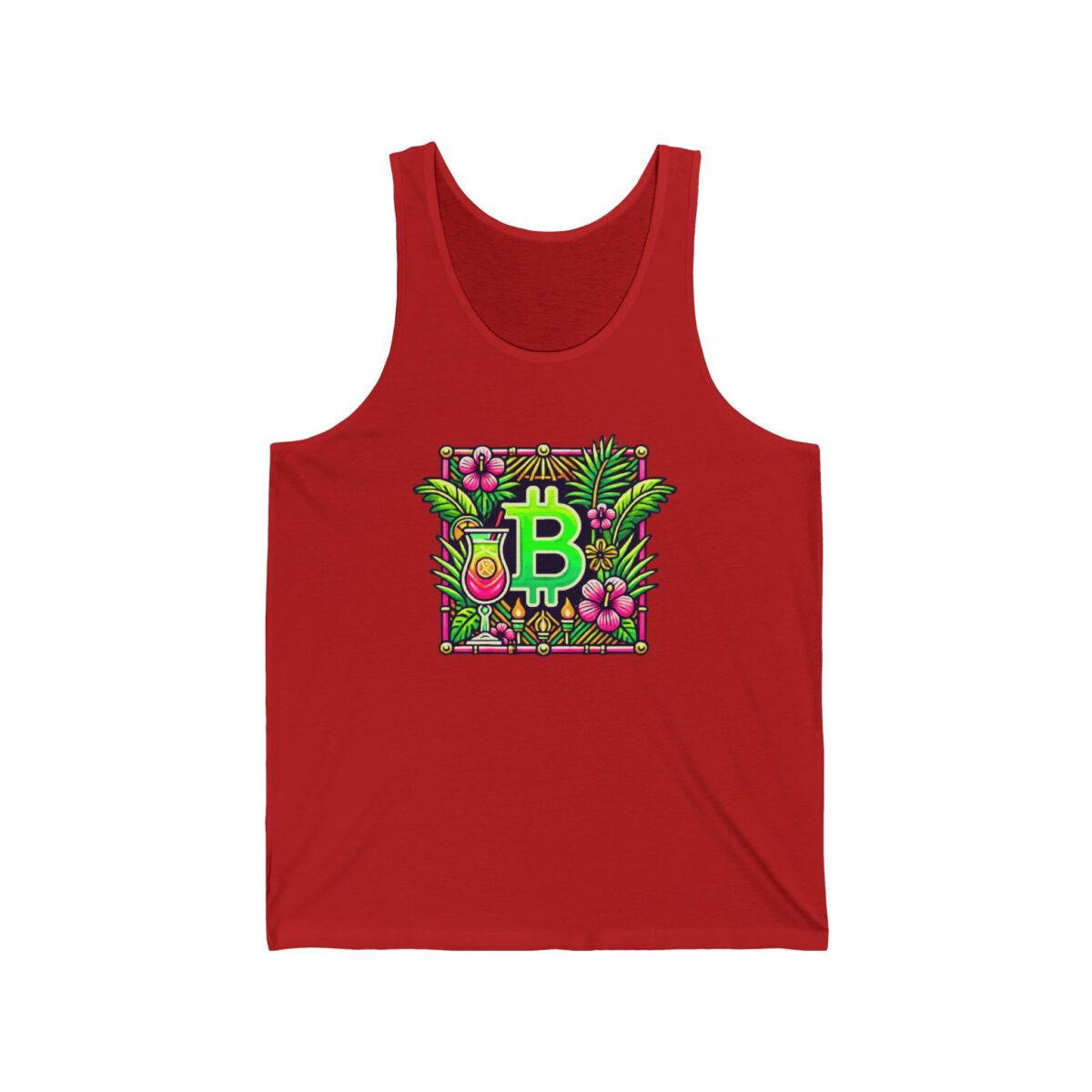 Bitcoin Miami Unisex Jersey Tank 4 - Image 21