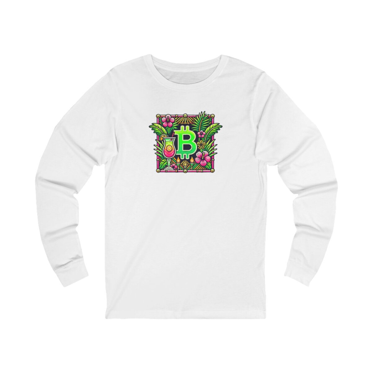 Bitcoin Miami Unisex Jersey Long Sleeve Tee 4 - Image 3