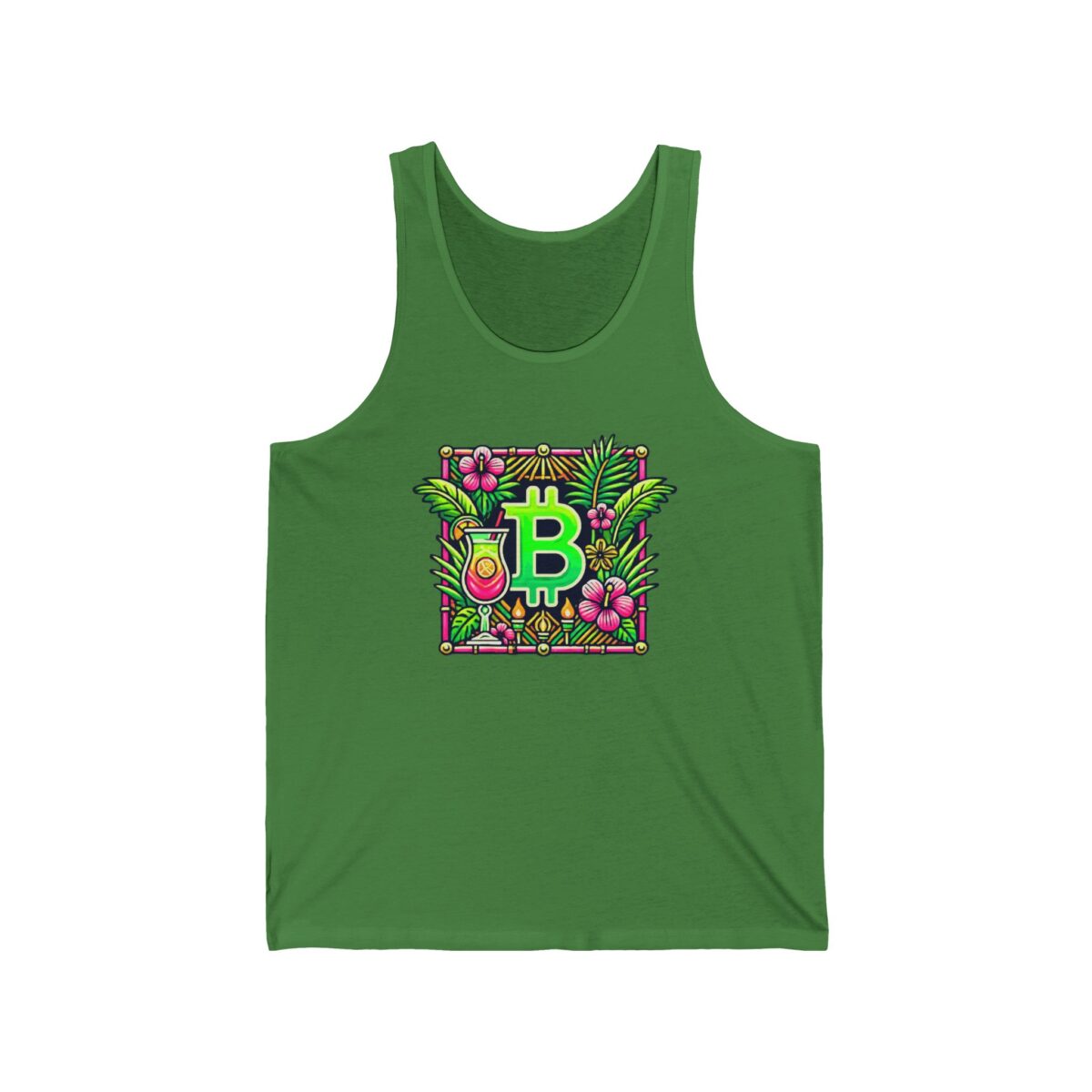Bitcoin Miami Unisex Jersey Tank 4 - Image 9