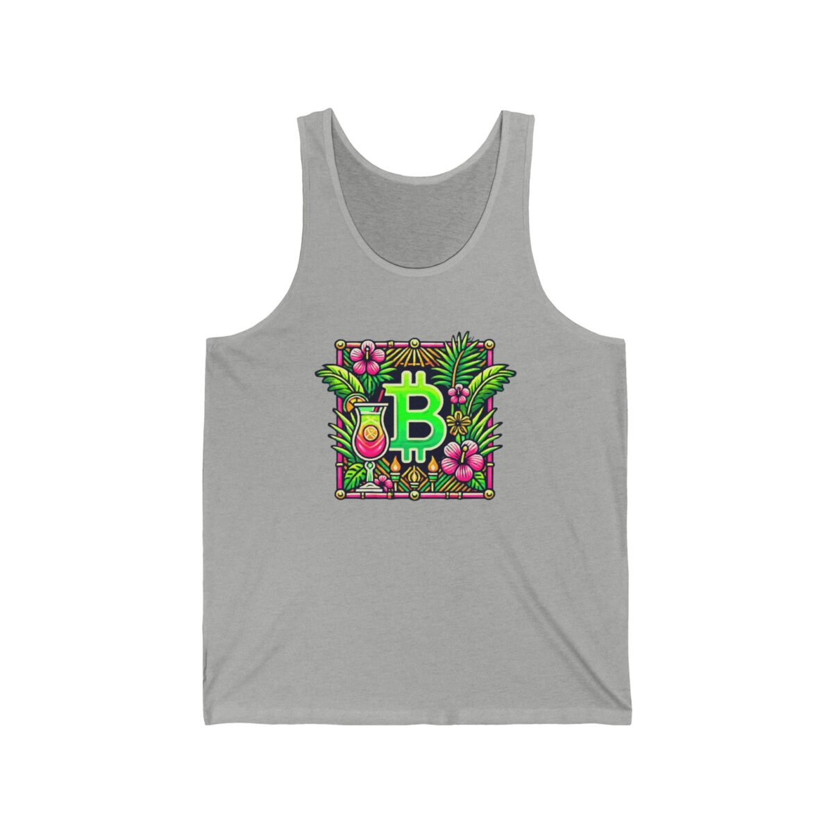 Bitcoin Miami Unisex Jersey Tank 4 - Image 15