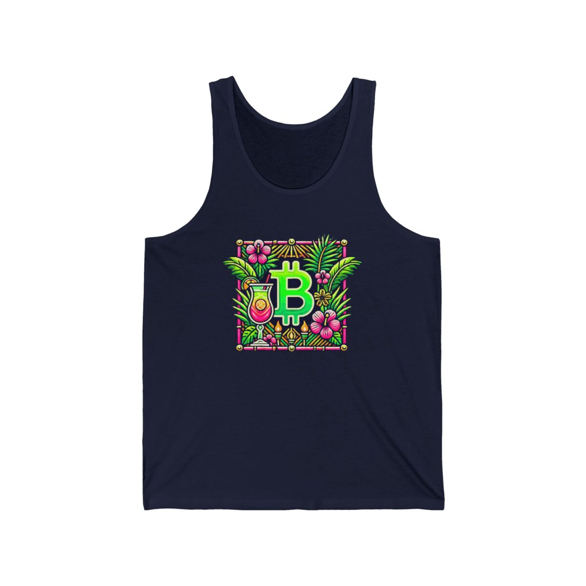 Bitcoin Miami Unisex Jersey Tank 4 - Image 19