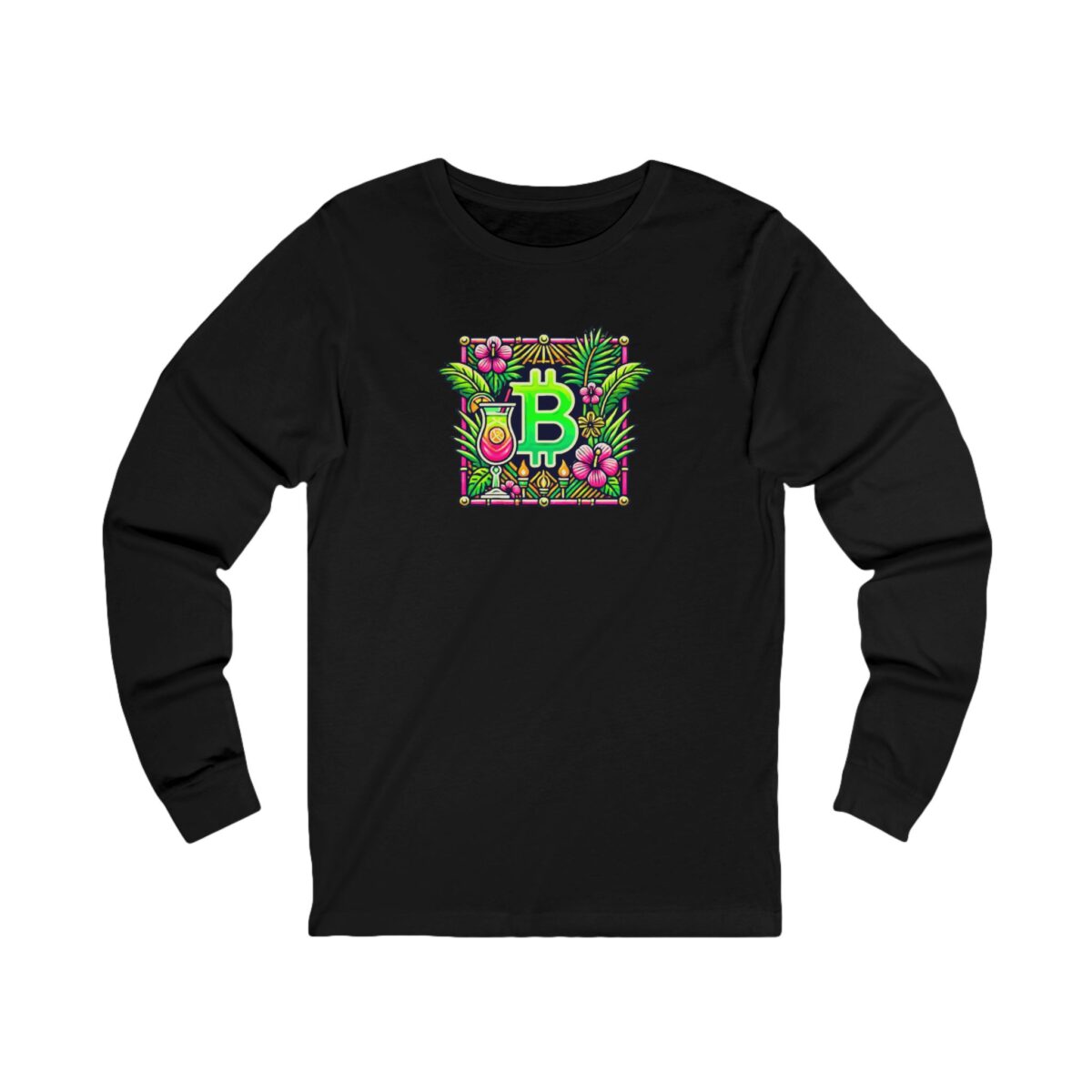 Bitcoin Miami Unisex Jersey Long Sleeve Tee 4 - Image 9