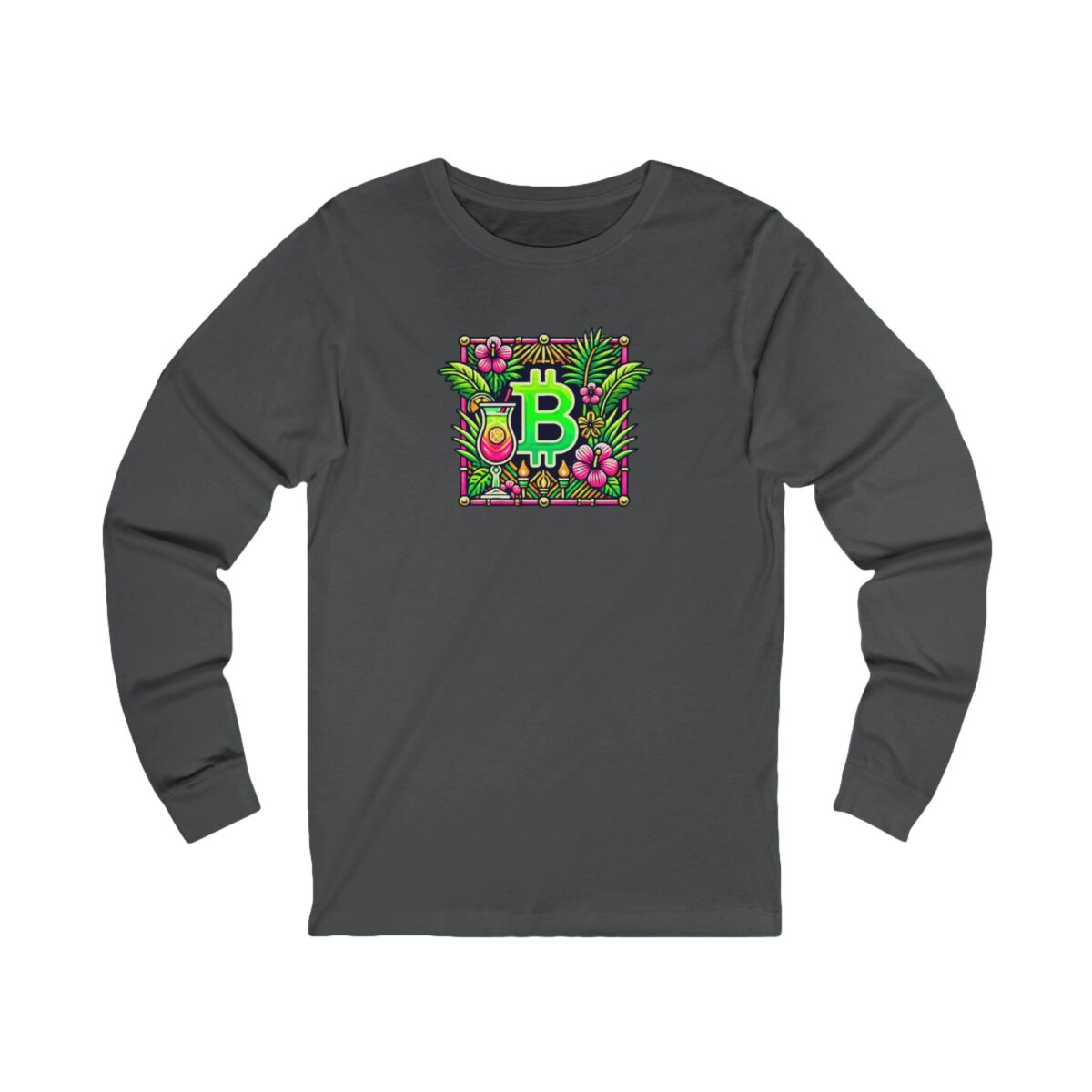 Bitcoin Miami Unisex Jersey Long Sleeve Tee 4 - Image 21