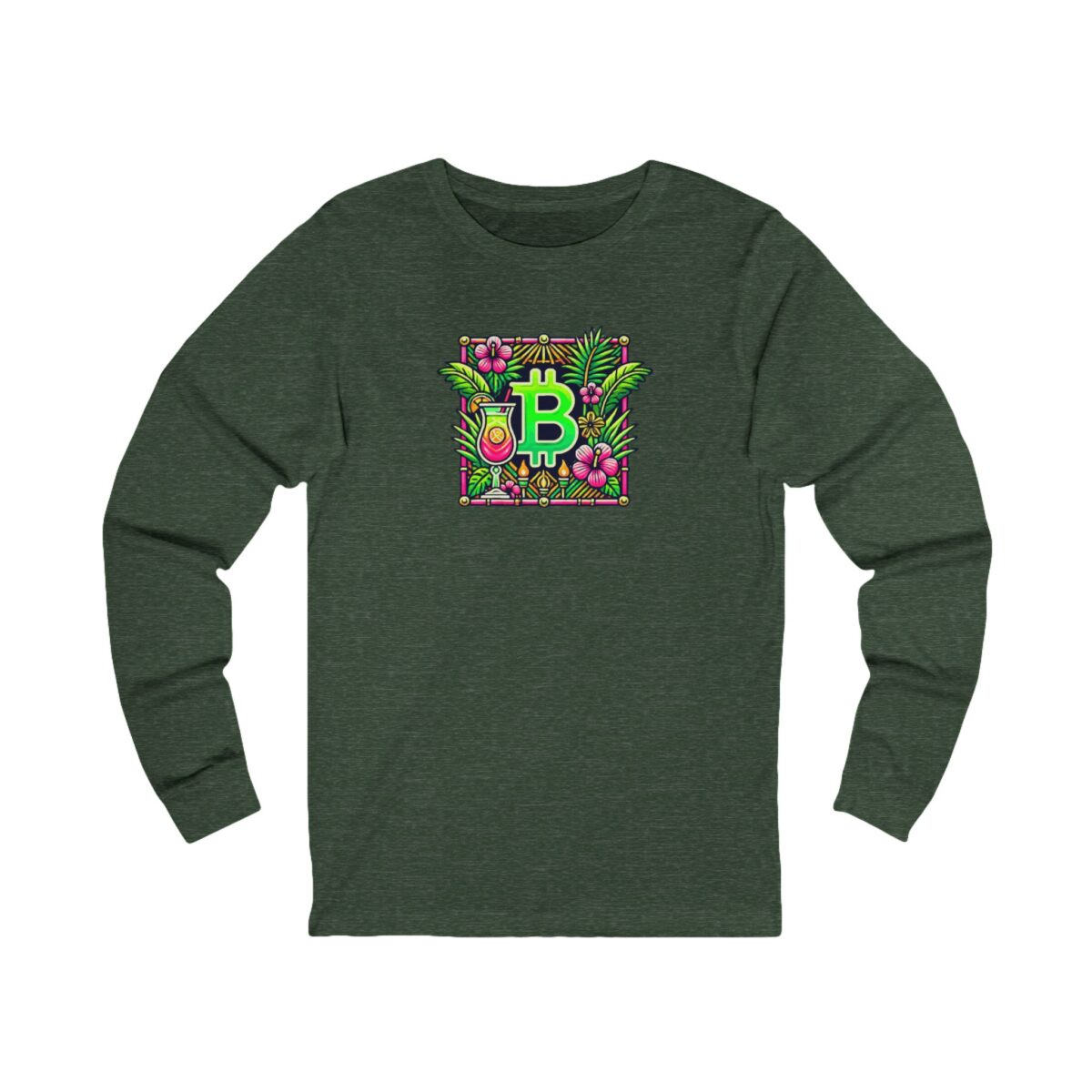 Bitcoin Miami Unisex Jersey Long Sleeve Tee 4 - Image 17