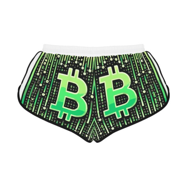 Bitcoin Matrix Women's Relaxed Shorts - Image 6