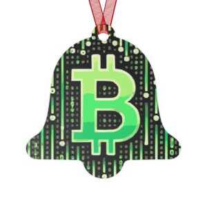 Ring the Bell Baby Bitcoin Matrix 1 Ornament
