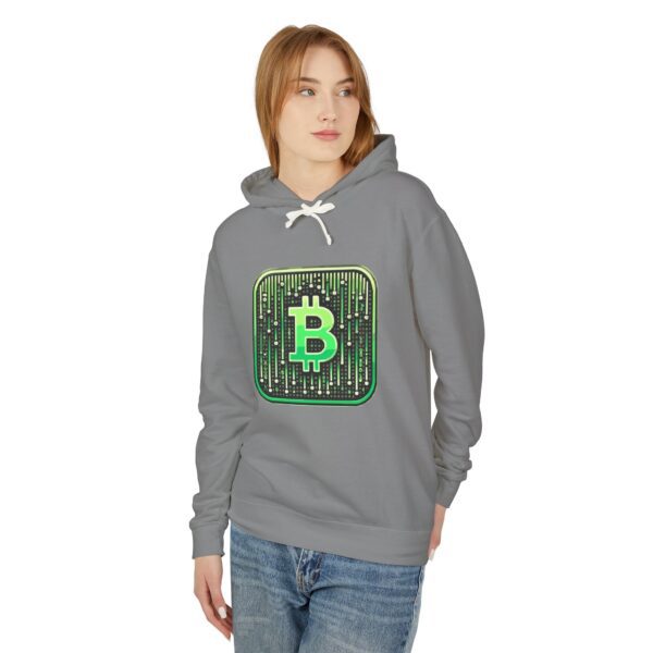 Bitcoin Matrix Hoody 1 Unisex Lightweight Hooded Sweatshirt - Image 35