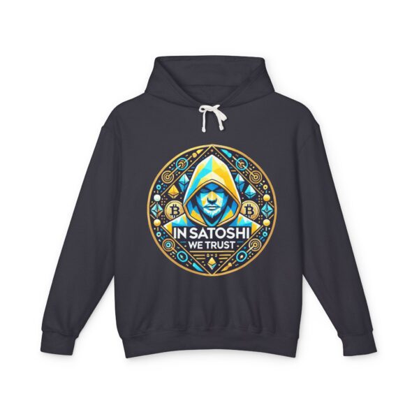 Satoshi Bitcoin Hoody 1 Unisex Lightweight Hooded Sweatshirt - Image 37