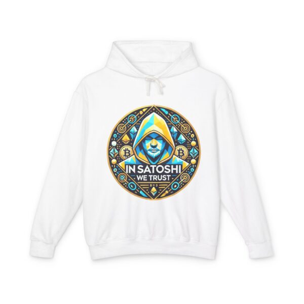 Satoshi Bitcoin Hoody 1 Unisex Lightweight Hooded Sweatshirt - Image 9