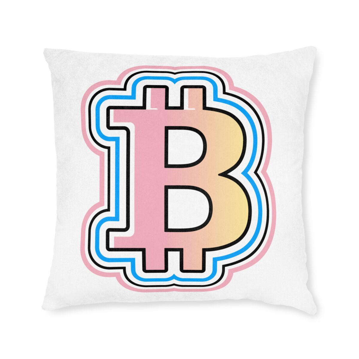 Swaggy Bitcoin Square Pillow - Image 5
