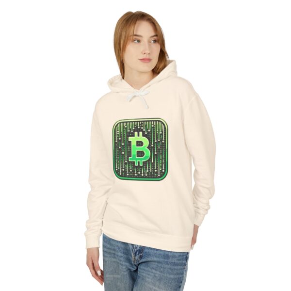 Bitcoin Matrix Hoody 1 Unisex Lightweight Hooded Sweatshirt - Image 7