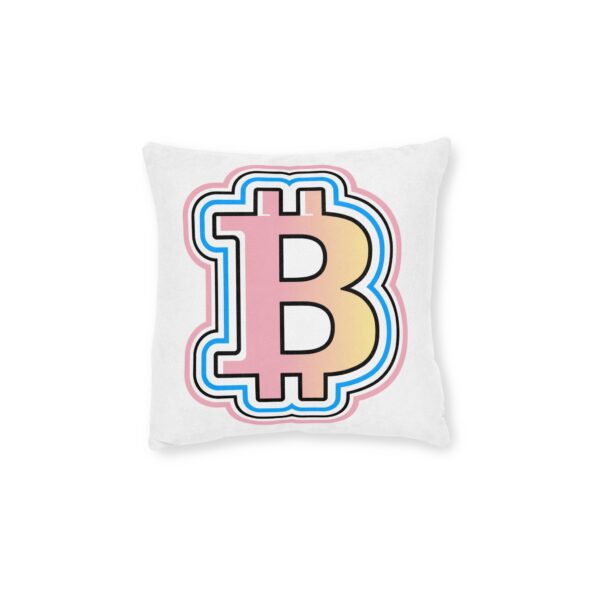Swaggy Bitcoin Square Pillow - Image 2