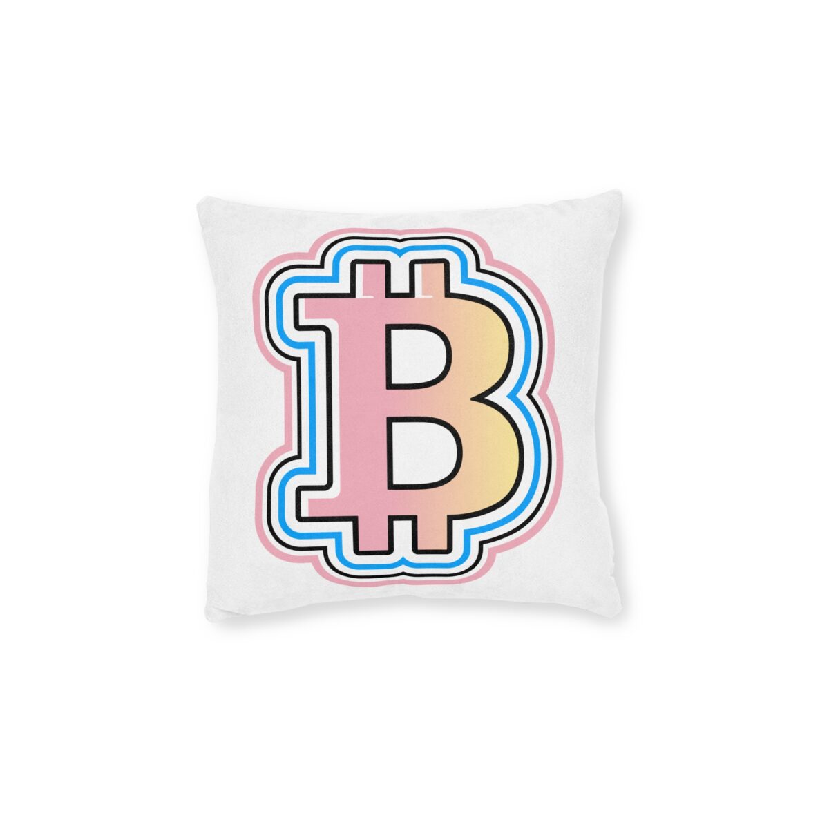 Swaggy Bitcoin Square Pillow - Image 2