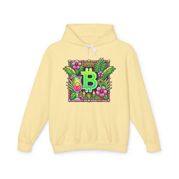 Bitcoin Miami Hoody 4 Unisex Lightweight Hooded Sweatshirt - Image 25