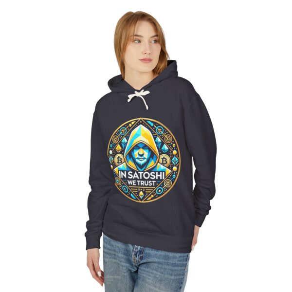 Satoshi Bitcoin Hoody 1 Unisex Lightweight Hooded Sweatshirt - Image 39