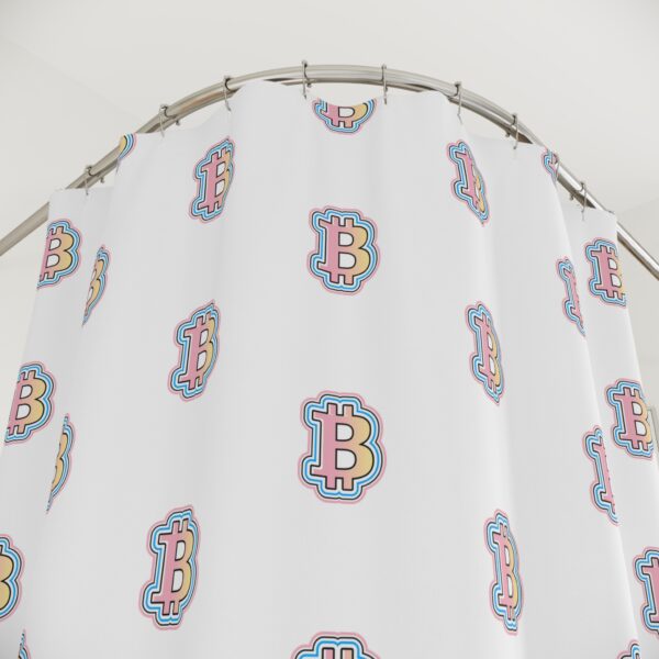 Swaggy Bitcoin Shower Curtain - Image 2