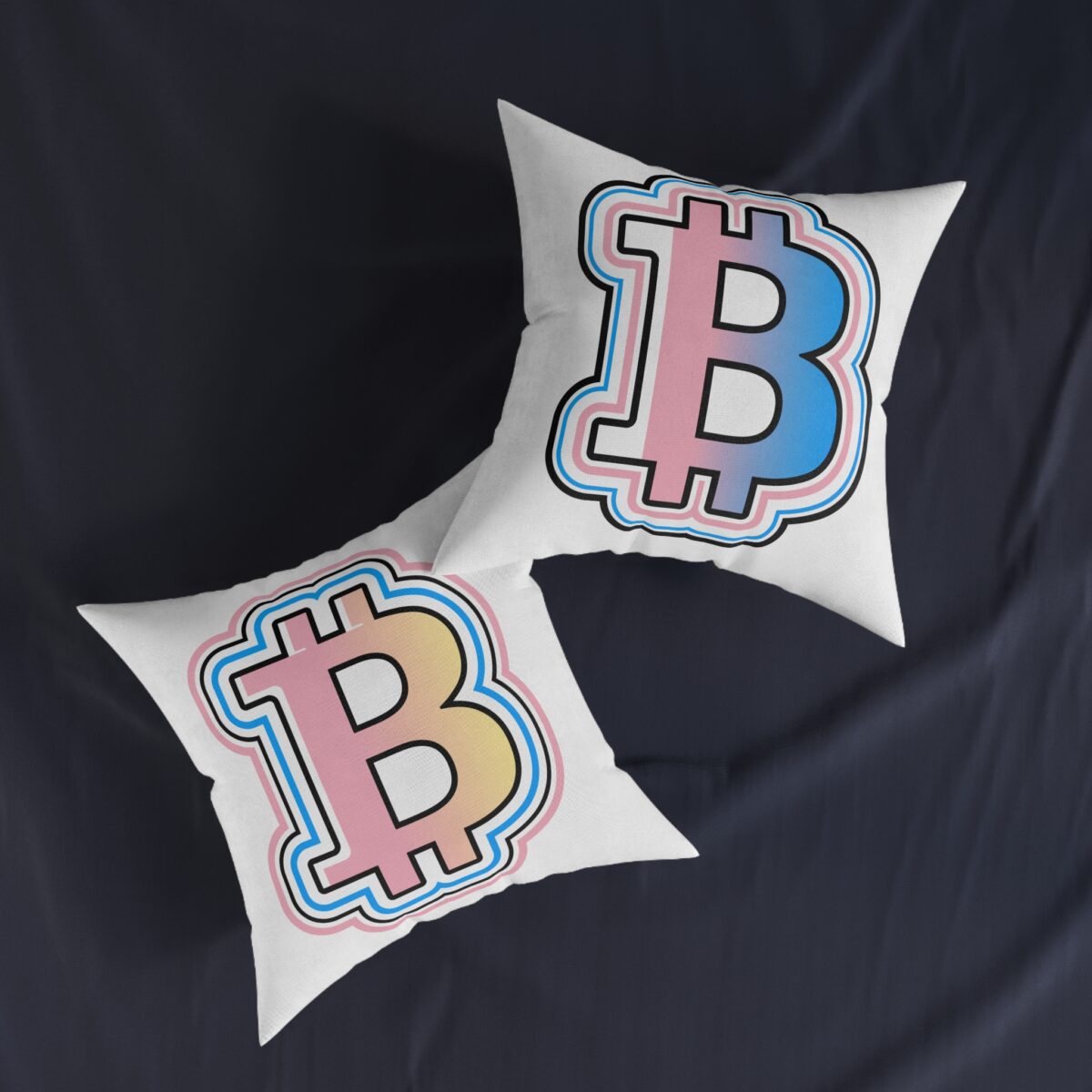Swaggy Bitcoin Square Pillow - Image 7