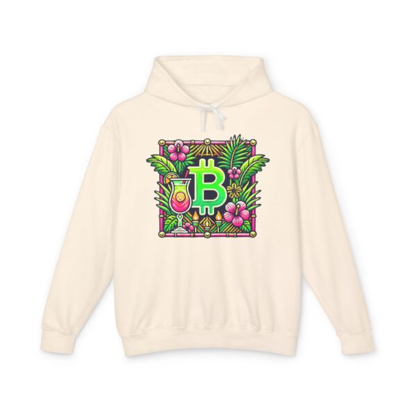 Bitcoin Miami Hoody 4 Unisex Lightweight Hooded Sweatshirt - Image 5
