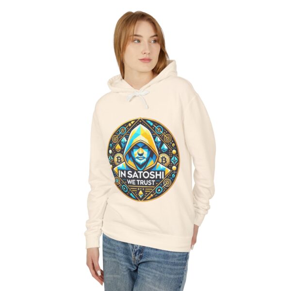 Satoshi Bitcoin Hoody 1 Unisex Lightweight Hooded Sweatshirt - Image 7