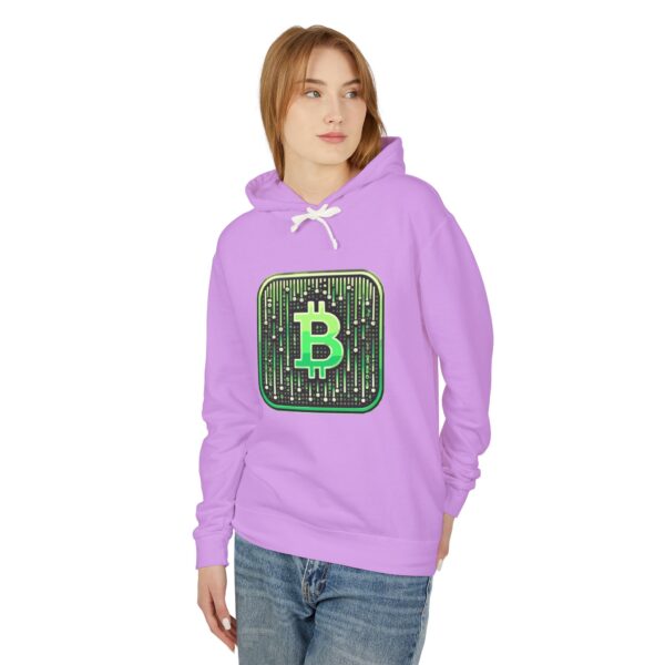 Bitcoin Matrix Hoody 1 Unisex Lightweight Hooded Sweatshirt - Image 19