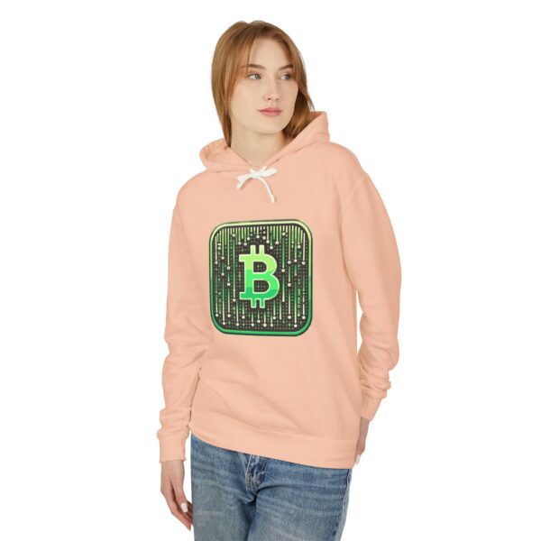 Bitcoin Matrix Hoody 1 Unisex Lightweight Hooded Sweatshirt - Image 23