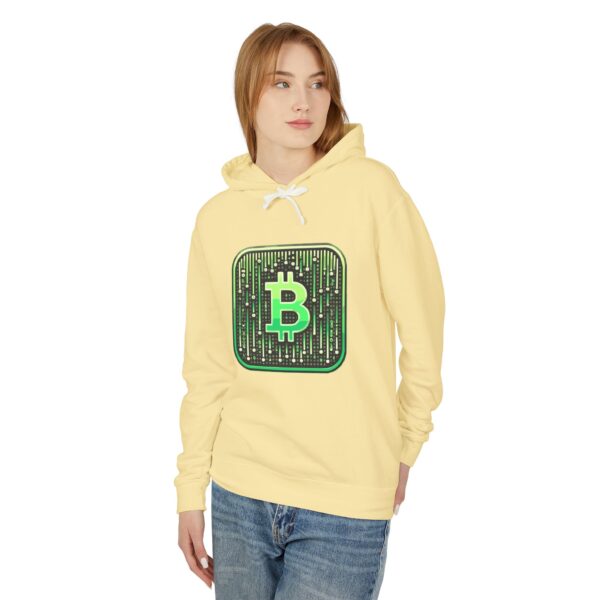 Bitcoin Matrix Hoody 1 Unisex Lightweight Hooded Sweatshirt - Image 31