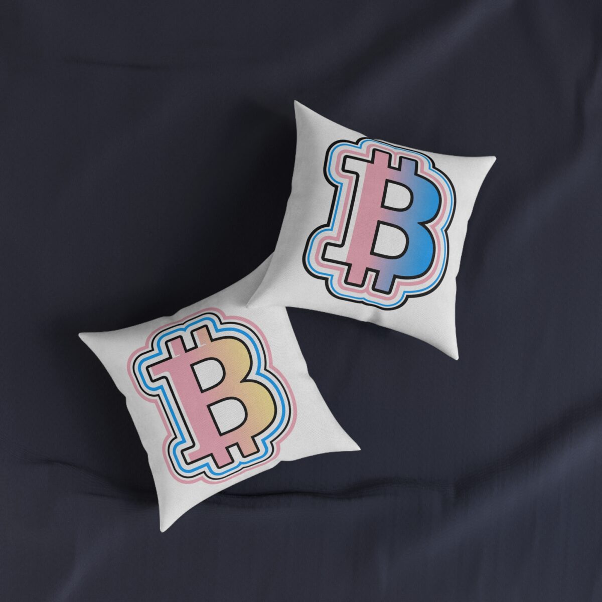 Swaggy Bitcoin Square Pillow - Image 4