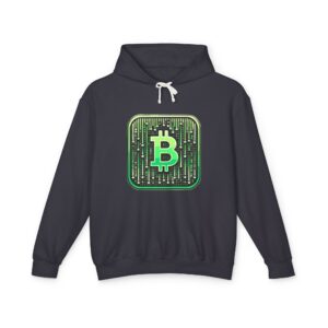 Bitcoin Matrix Hoody 1 Unisex Lightweight Hooded Sweatshirt