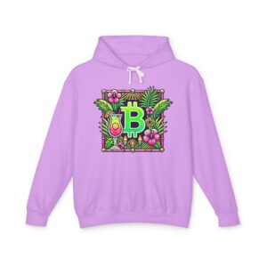 Bitcoin Miami Hoody 4 Unisex Lightweight Hooded Sweatshirt