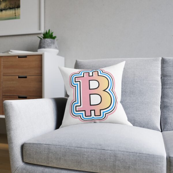 Swaggy Bitcoin Square Pillow - Image 12